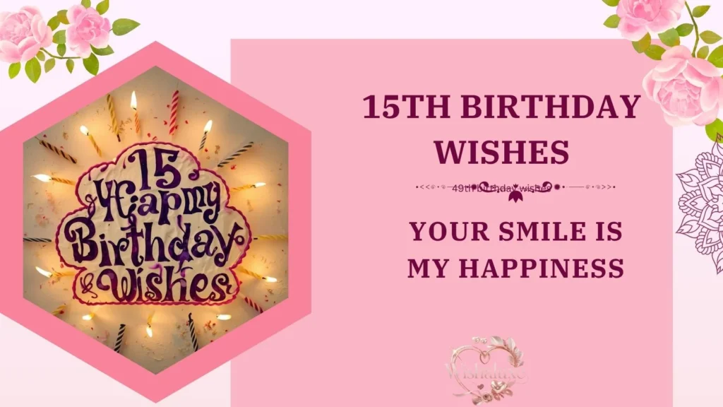 15th Birthday Wishes