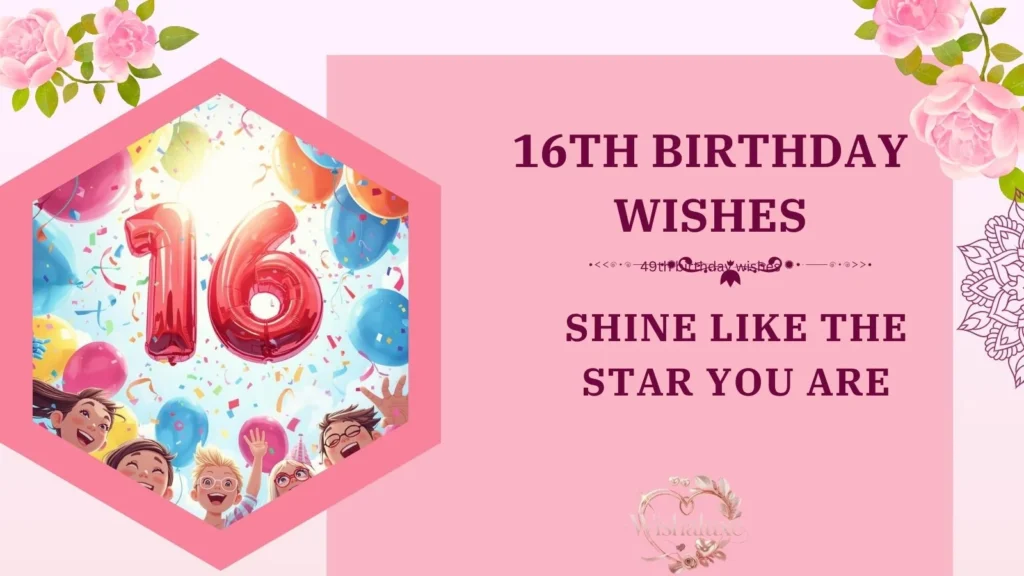 16th Birthday Wishes