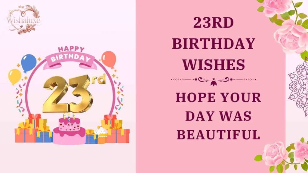 23rd Birthday Wishes