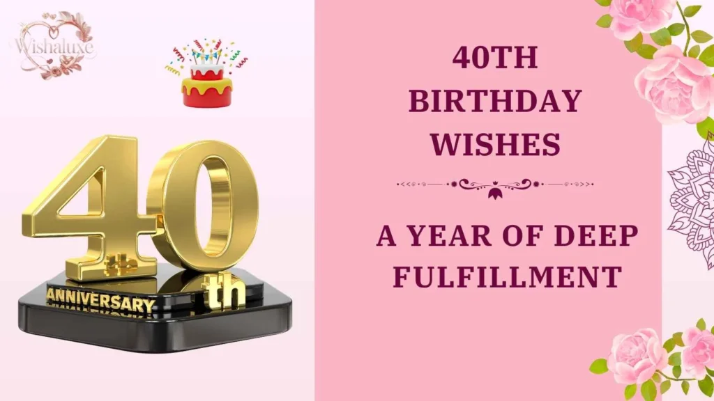40th birthday wishes