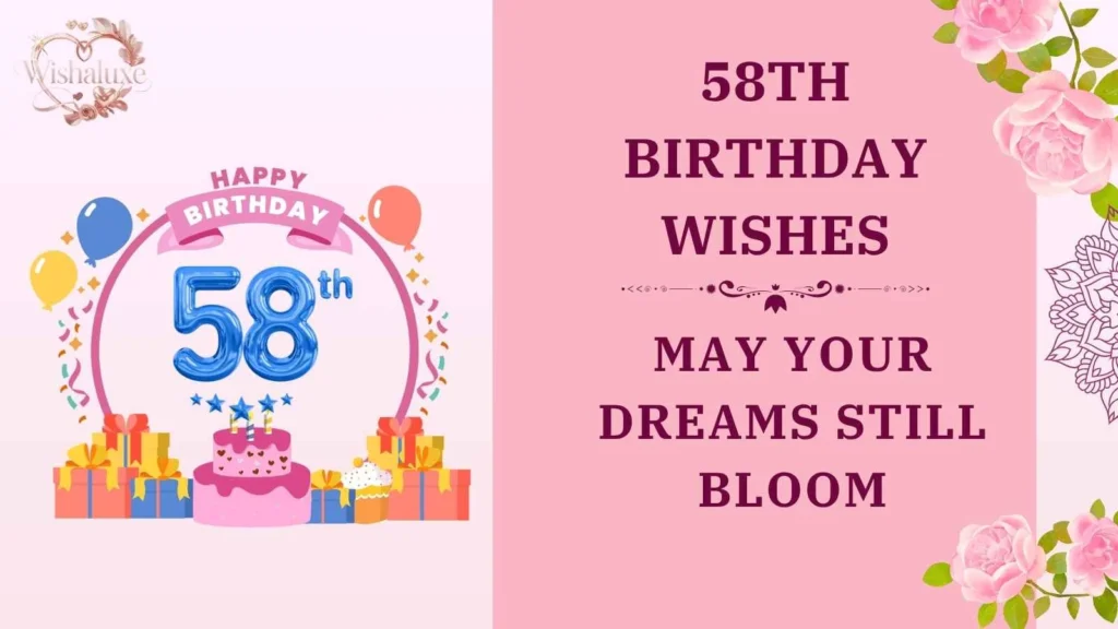 58th birthday wishes