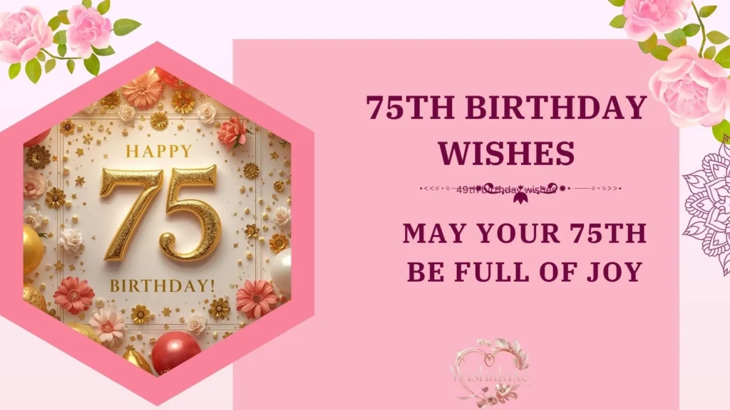 75th birthday wishes