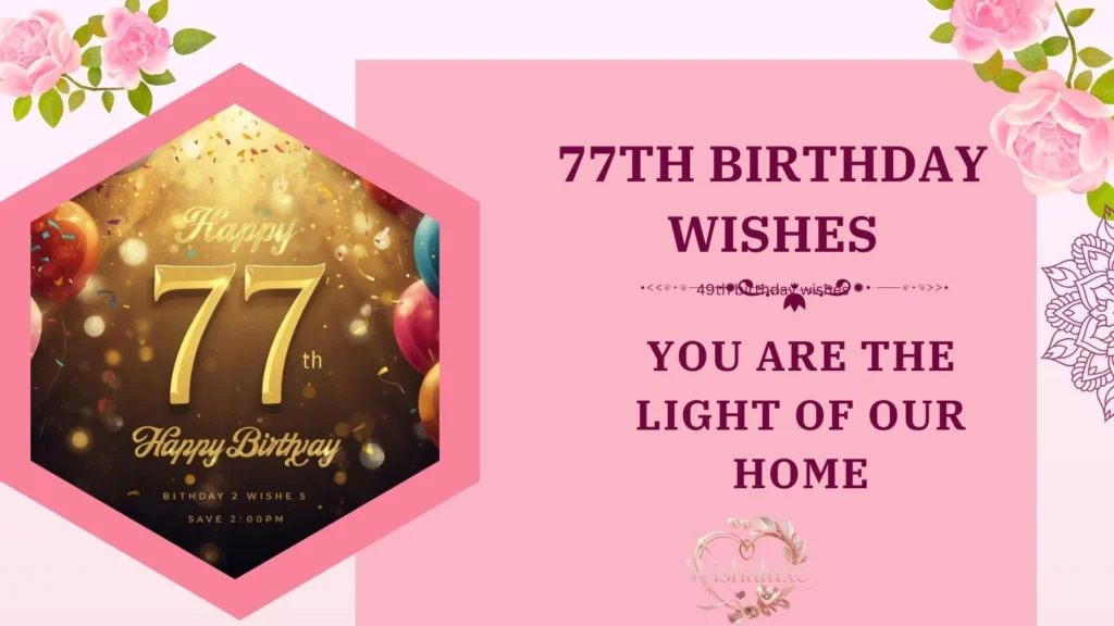 77th birthday wishes