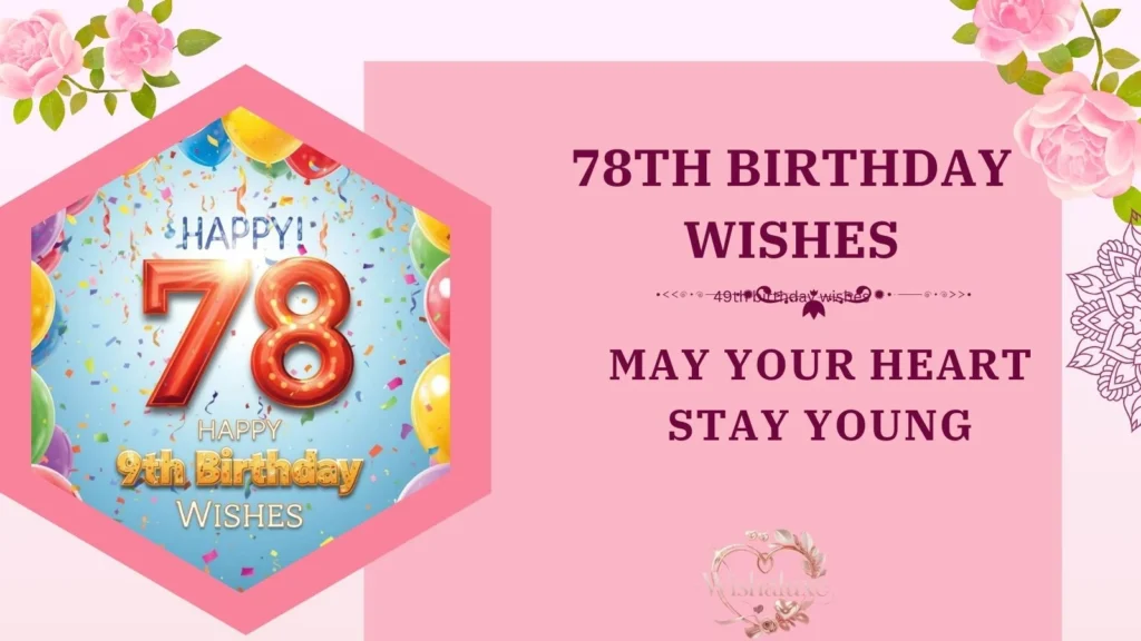 78th birthday wishes