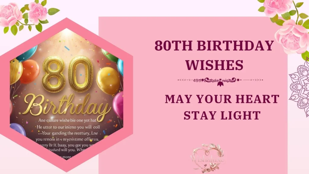 80th birthday wishes