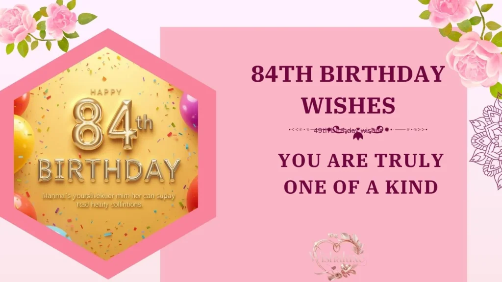 84th birthday wishes