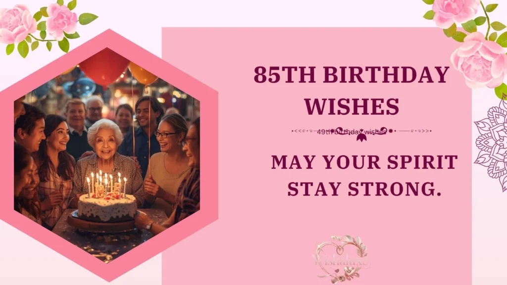 85th birthday wishes