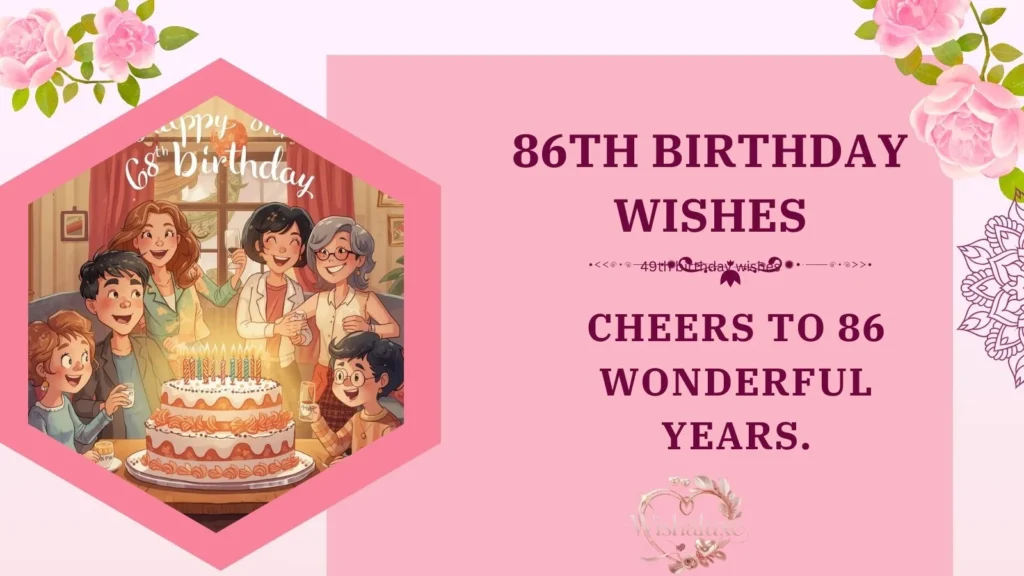 86th birthday wishes