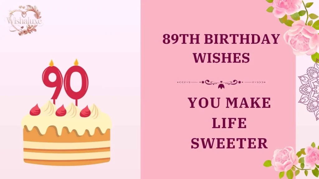 89th birthday wishes