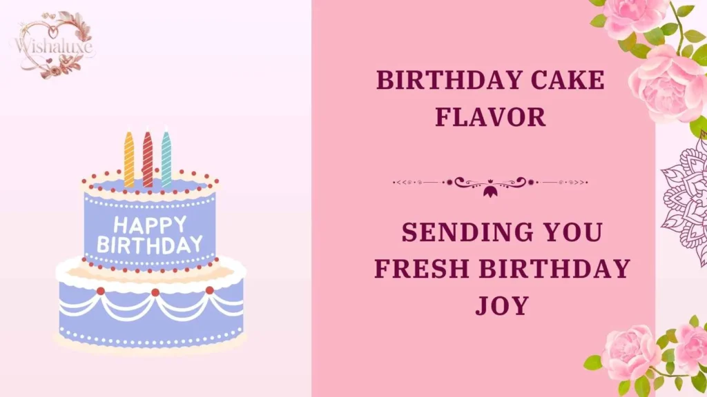 birthday cake flavor