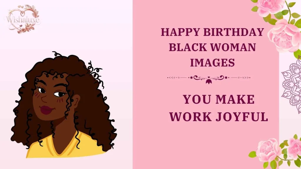 happy birthday black woman images