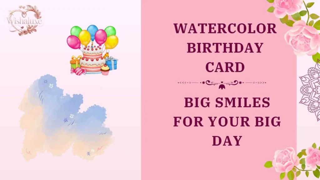 watercolor birthday card