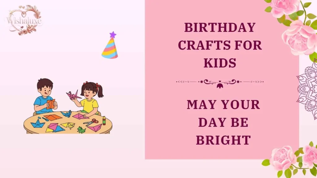 birthday crafts for kids