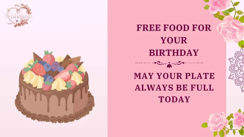 free food for your birthday
