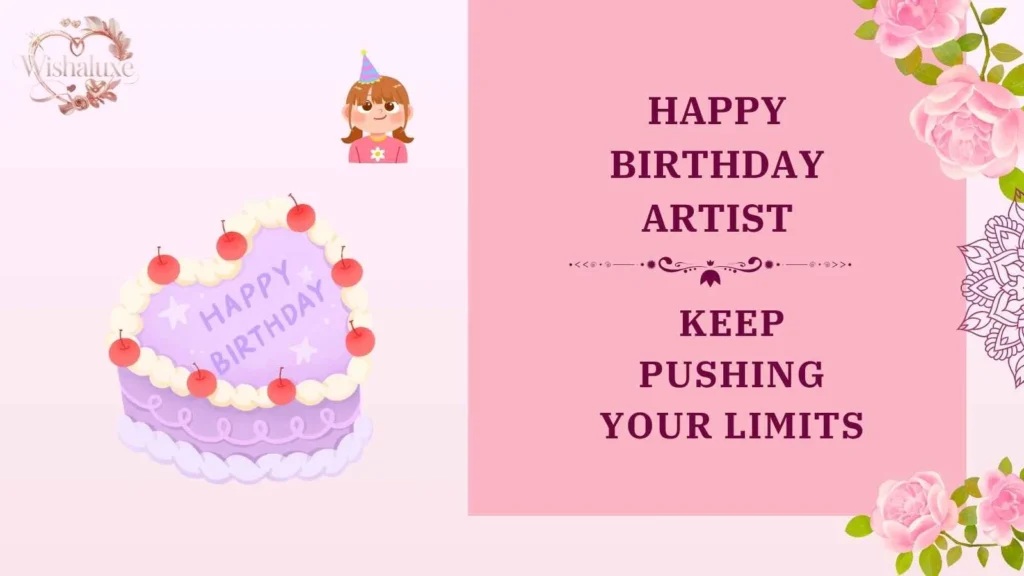 happy birthday artist