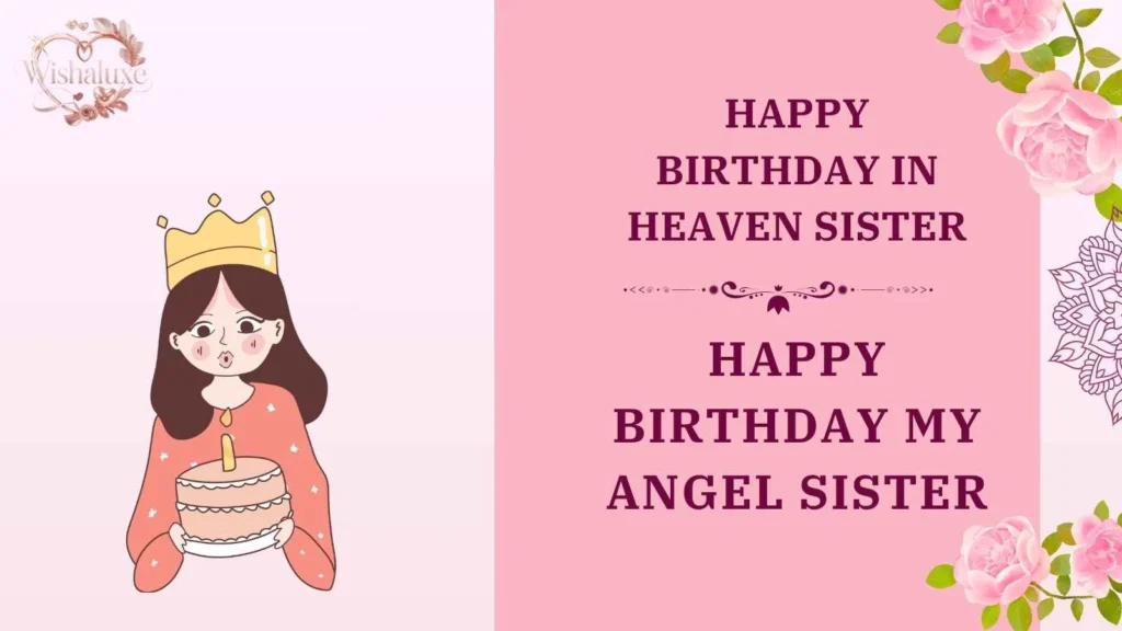 happy birthday in heaven sister