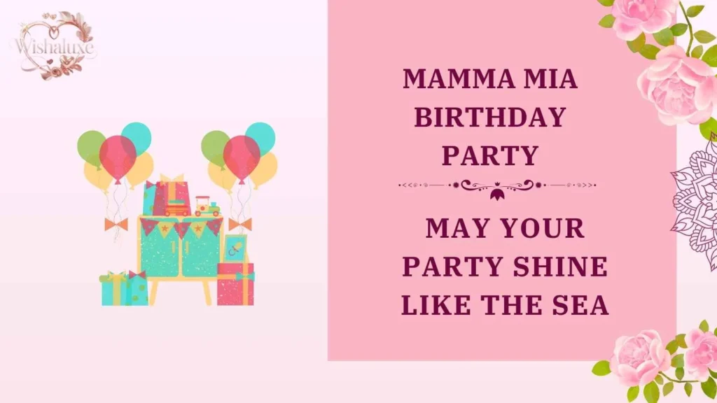 mamma mia birthday party