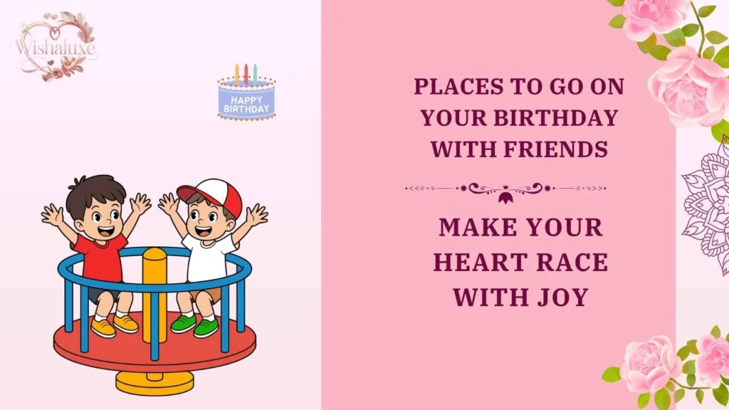 places to go on your birthday with friends