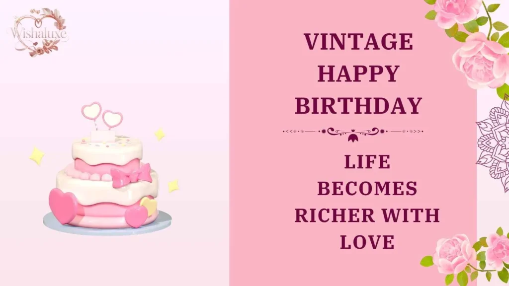 vintage happy birthday