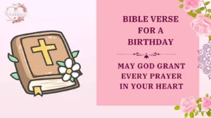 bible verse for a birthday