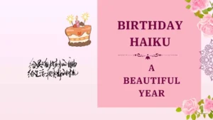 birthday haiku
