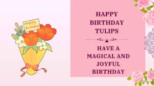happy birthday tulips