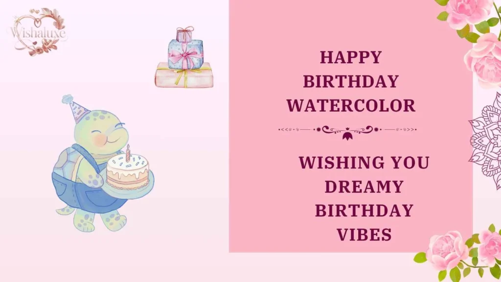 happy birthday watercolor