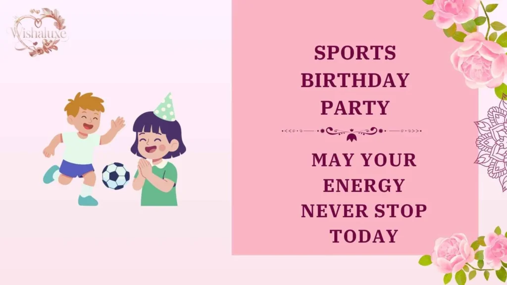sports birthday party