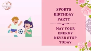 sports birthday party