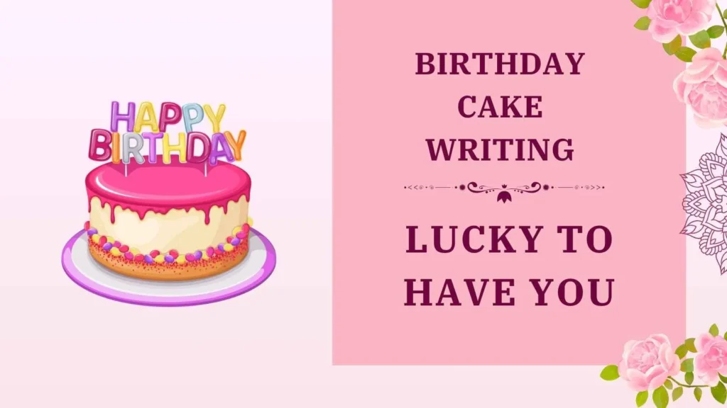 birthday cake writing