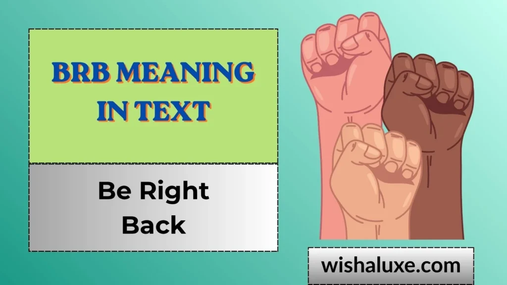 brb meaning in text