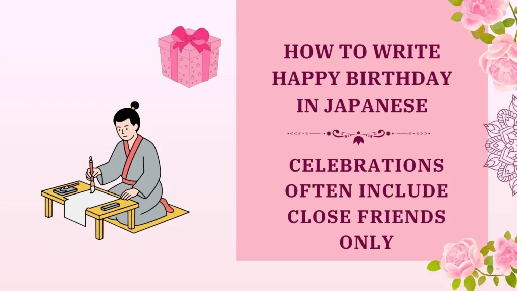 how to write happy birthday in japanese