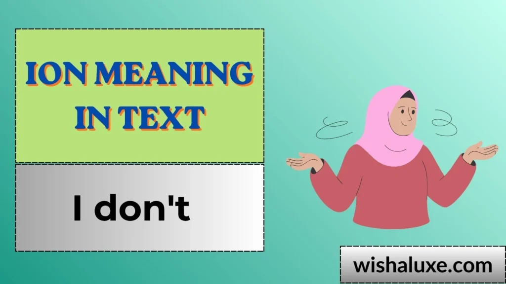 Ion Meaning in Text