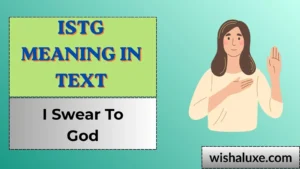 istg meaning in text