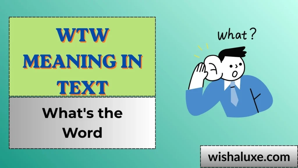 wtw meaning in text